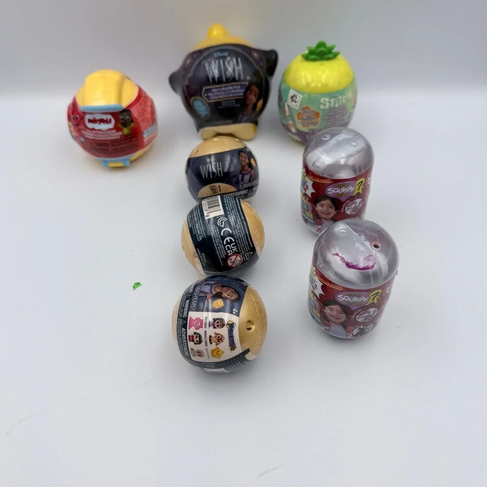 Disney Ryan's World Morphle Mystery Blind Bag Toy Lot 8pc NIP Mash'ems‎ Squishy